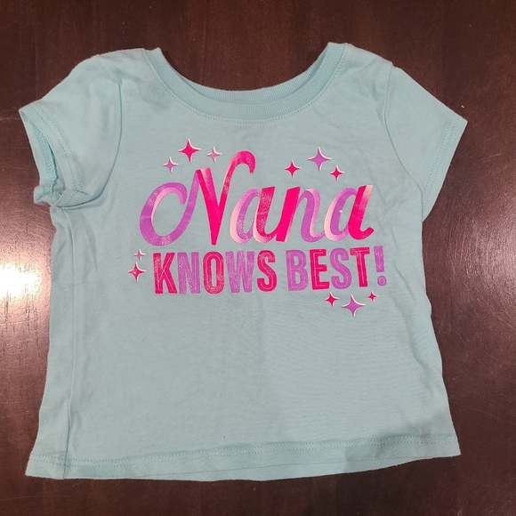 🌟5/$25 Nana Knows Best T-Shirt Size 9-12 Months - Picture 1 of 5